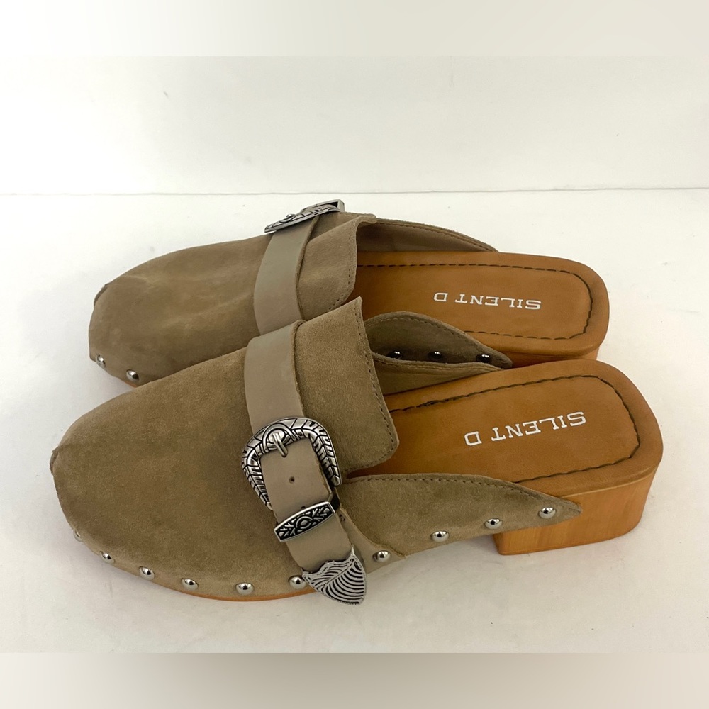 ANTHROPOLOGIE Silent D Clogs Size 37 - Picture 3 of 5